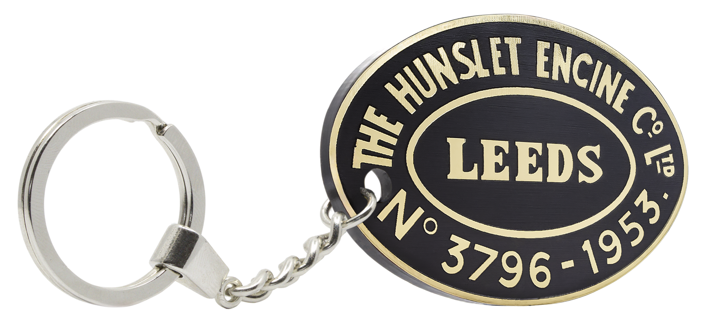 Hunslet Worksplate Keyring - 3796 Errol Lonsdale 196