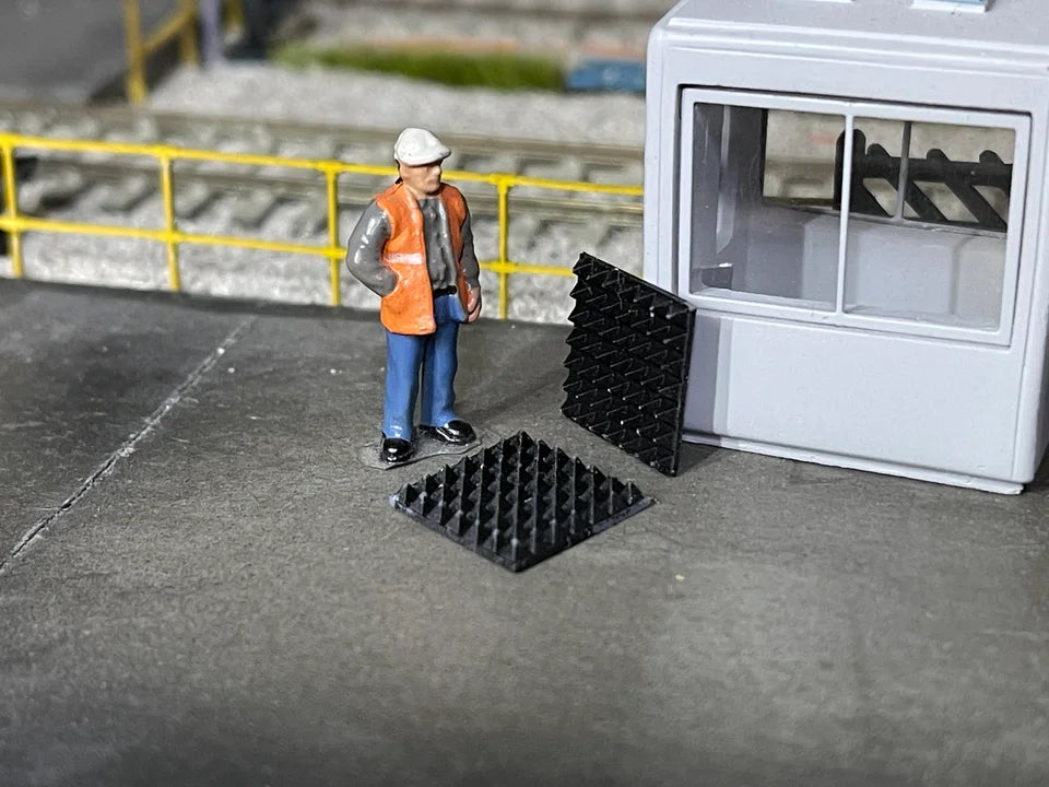 OO Gauge Anti-Trespassing Grid (Pack of 10) - Unpainted
