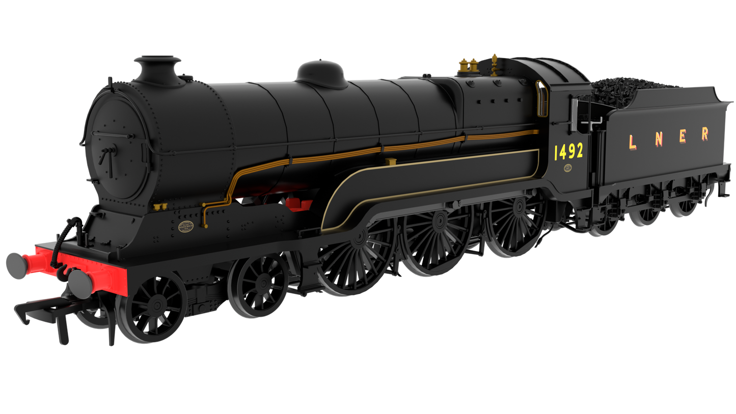 812508 LNER B2 Class 4-6-0 No.1492 - LNER Black (Shaded) Steam Locomotive - DCC Sound