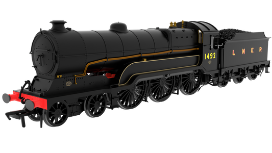 812508 LNER B2 Class 4-6-0 No.1492 - LNER Black (Shaded) Steam Locomotive - DCC Sound
