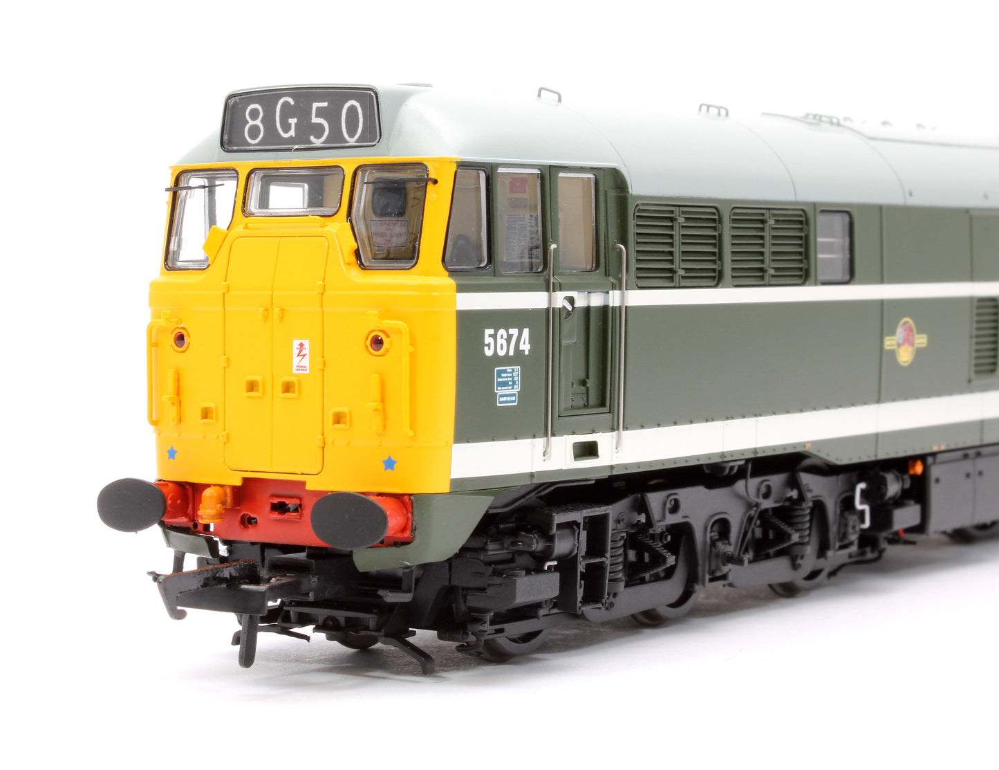Pre-Owned ACC2740-5674DCC Class 31 No.5674 BR Green (full yellow ends, LU trip cock & tabet catcher recess) Diesel Locomotive (DCC Sound)