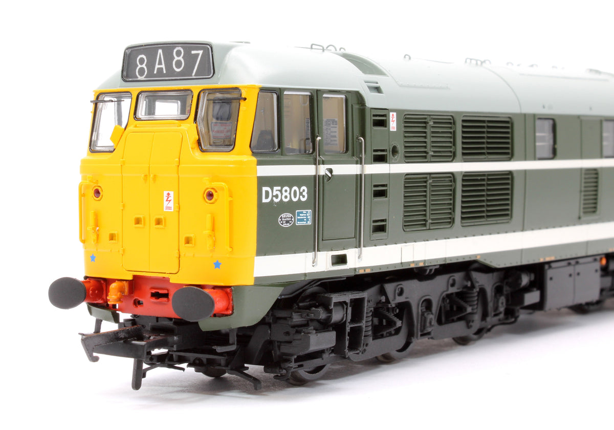 Pre-Owned Class 31 No. D5803 BR Green Full Yellow Ends BR Arrows Diesel Locomotive (DCC Sound)