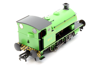 Hawthorn Leslie 0-4-0 Yellow Chevrons  Newcastle Electric Supply 13 - Steam Tank Locomotive - DCC Sound Fitted