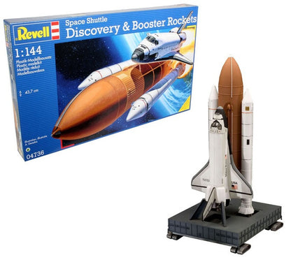 Space Shuttle Discovery + Booster Rockets (1:144 Scale) Model Kit