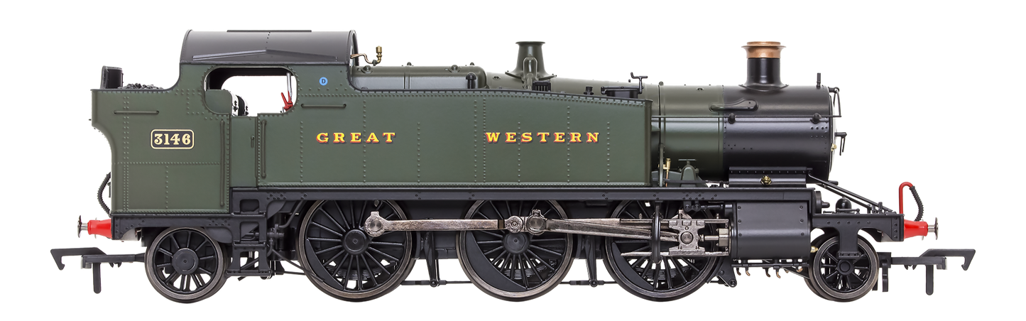 Large Prairie 3146 GWR Green Great Western Steam Locomotive