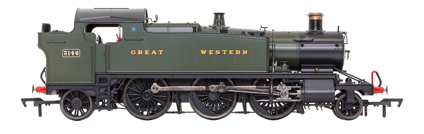 Large Prairie 3146 GWR Green Great Western Steam Locomotive - DCC Sound