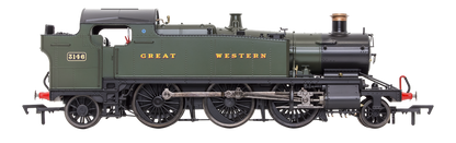 Large Prairie 3146 GWR Green Great Western Steam Locomotive - DCC Sound