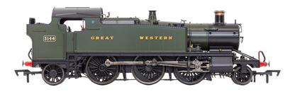 Large Prairie 3146 GWR Green Great Western Steam Locomotive - DCC Fitted