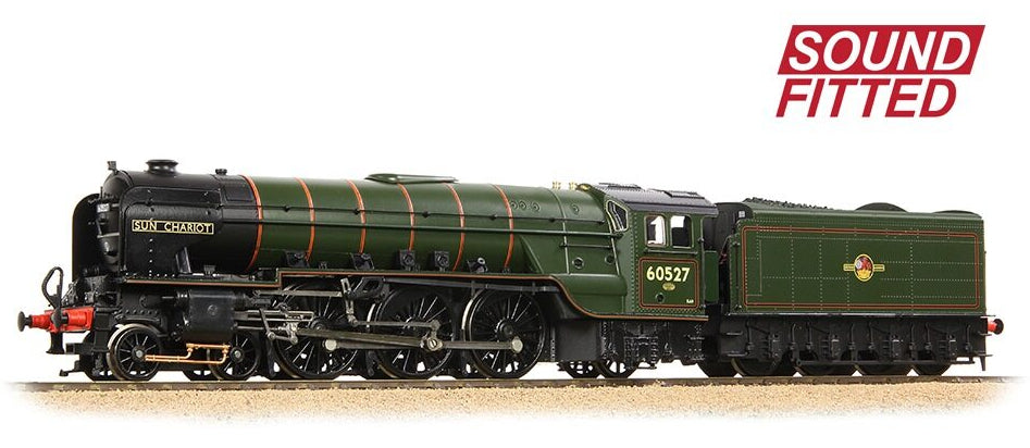 31-528BSF LNER Peppercorn A2 60527 'Sun Chariot' BR Lined Green (Late Crest) Steam Locomotive - DCC Sound