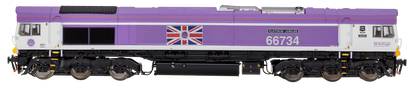 Class 66 66734 Jubilee Pink "Platinum Jubilee" Diesel Locomotive - DCC Sound