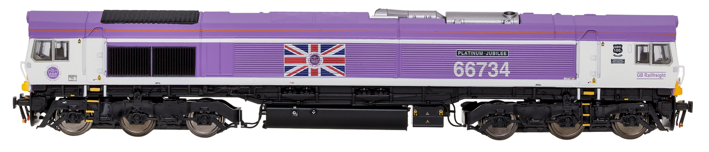 Class 66 66734 Jubilee Pink "Platinum Jubilee" Diesel Locomotive