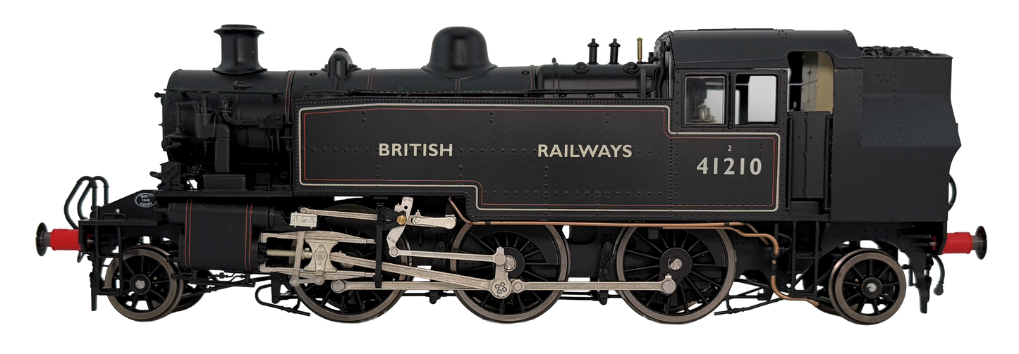 LHT-S-041-002 Ivatt Class 2 2-6-2T 41210 British Railways Lined Black Push Pull Steam Locomotive