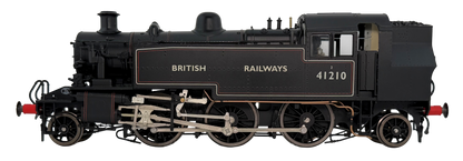 LHT-S-041-002D Ivatt Class 2 2-6-2T 41210 British Railways Lined Black Push Pull Steam Locomotive - DCC Fitted