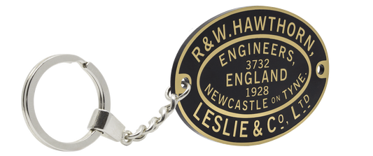 Hawthorn Leslie Worksplate Keyring – 3732 Newcastle Electric Supply no 13