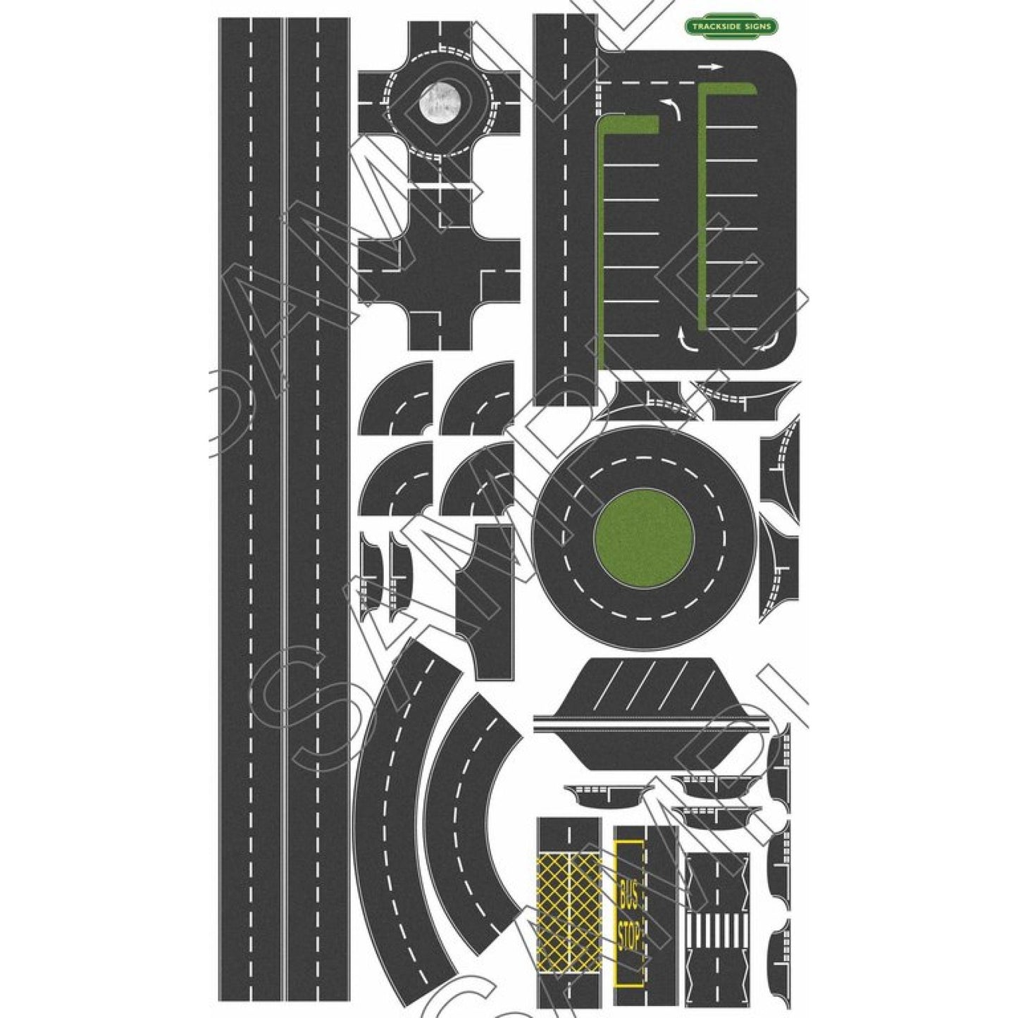 Self Adhesive Tarmac Road Layouts - 80mm wide