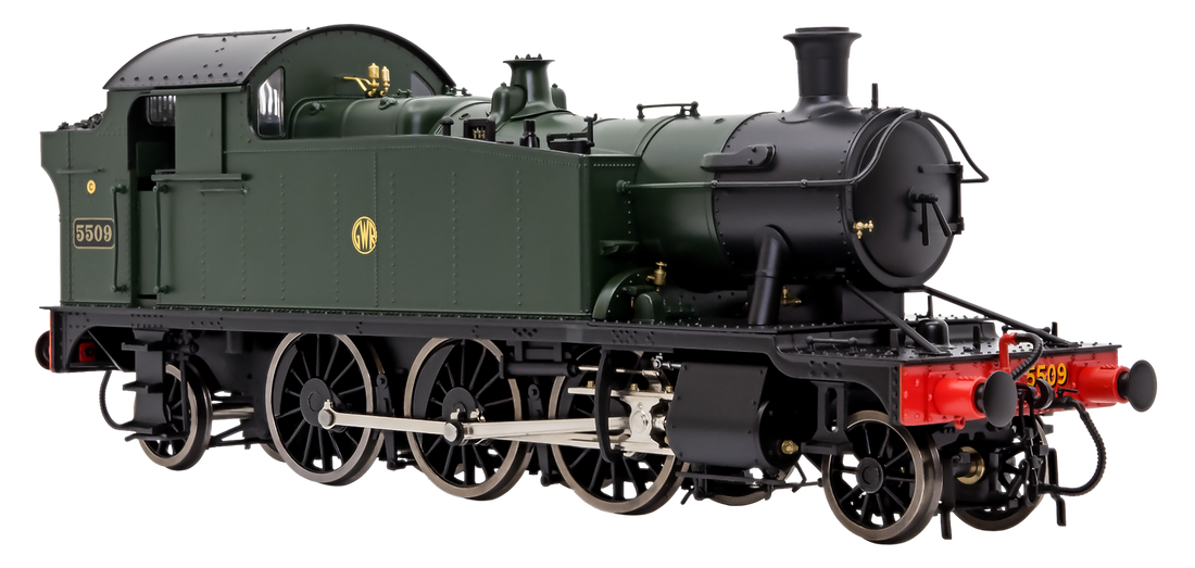 LHT-S-5503 Class 55xx 2-6-2 Shirtbutton GWR Green 5509 Steam Locomotive main image 0