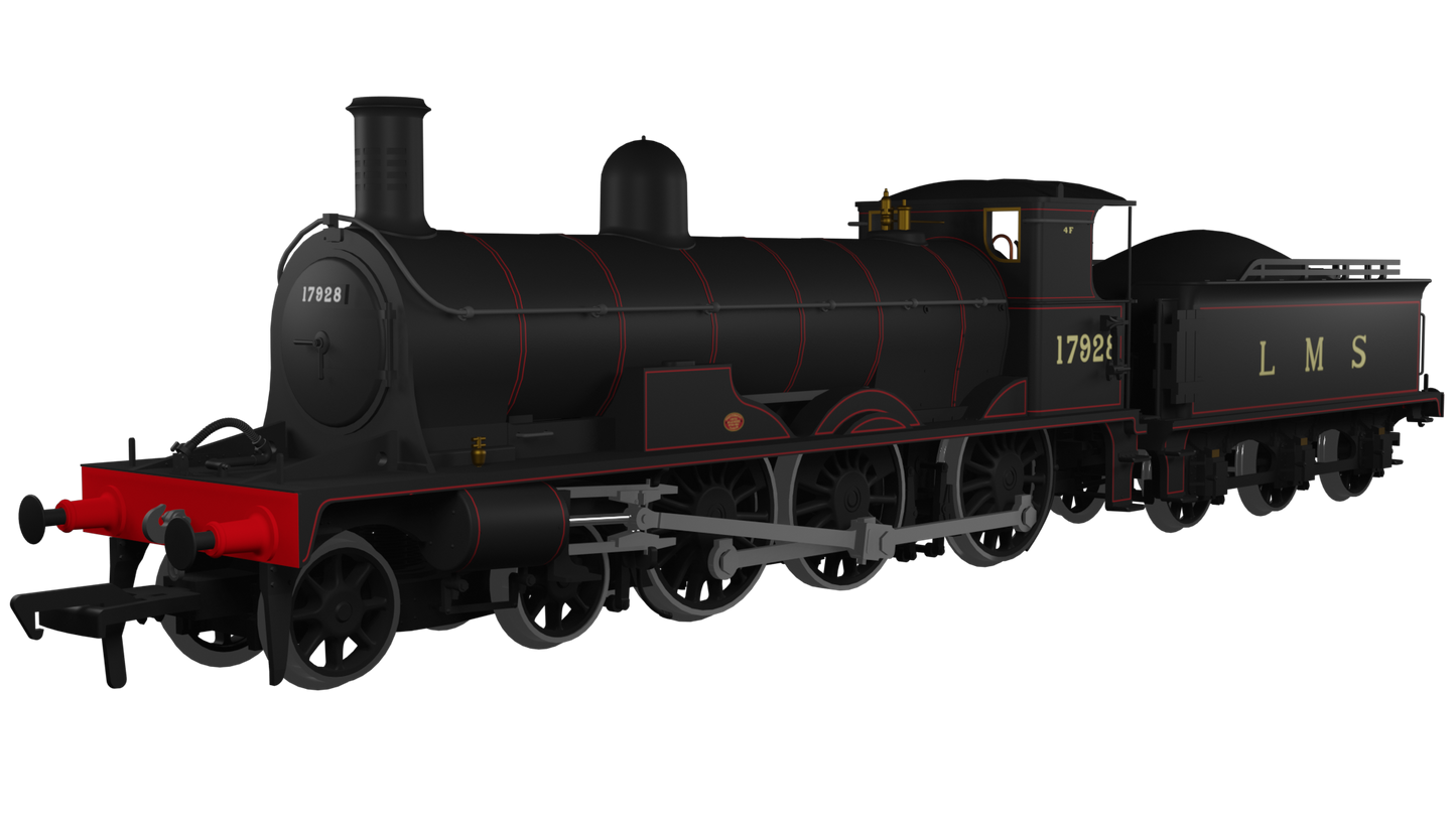 Highland Railways Jones Goods 4-6-0 Steam Locomotive No.17924, LMS lined black