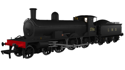 Highland Railways Jones Goods 4-6-0 Steam Locomotive No.17917, LMS unlined black (late)