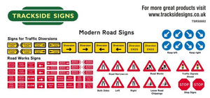 Roadwork Signs (Modern) - OO Gauge