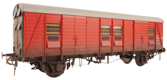 Covered Carriage Truck (CCT) S1765S BR Crimson (even planks) - Weathered