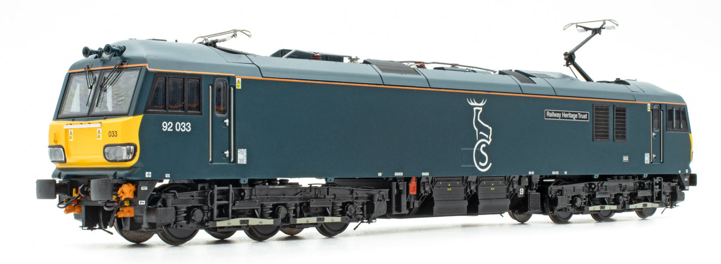 Class 92 Caledonian No.92033 'Railway Heritage Trust' Electric Locomotive - DCC Fitted