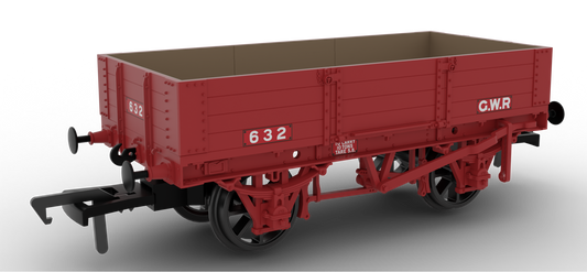 Dia. O21 Four-Plank Open GWR Red (number plates) No.632