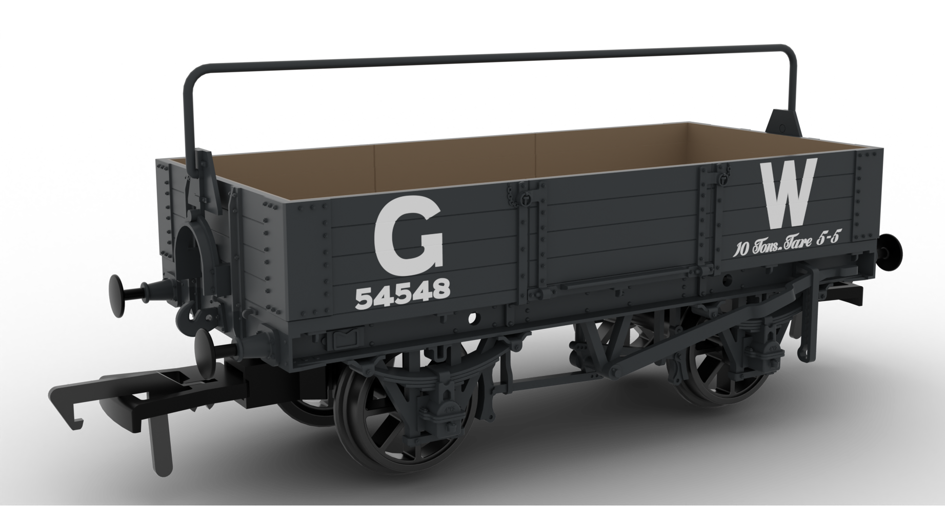 Rapido Trains UK 925015 Dia. O21 Four-Plank Open GWR Grey – Rails