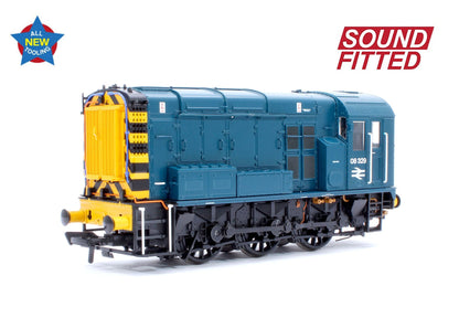 Pre-Owned Class 08 08329 BR Blue (Wasp Stripes) Diesel Locomotive - DCC Sound