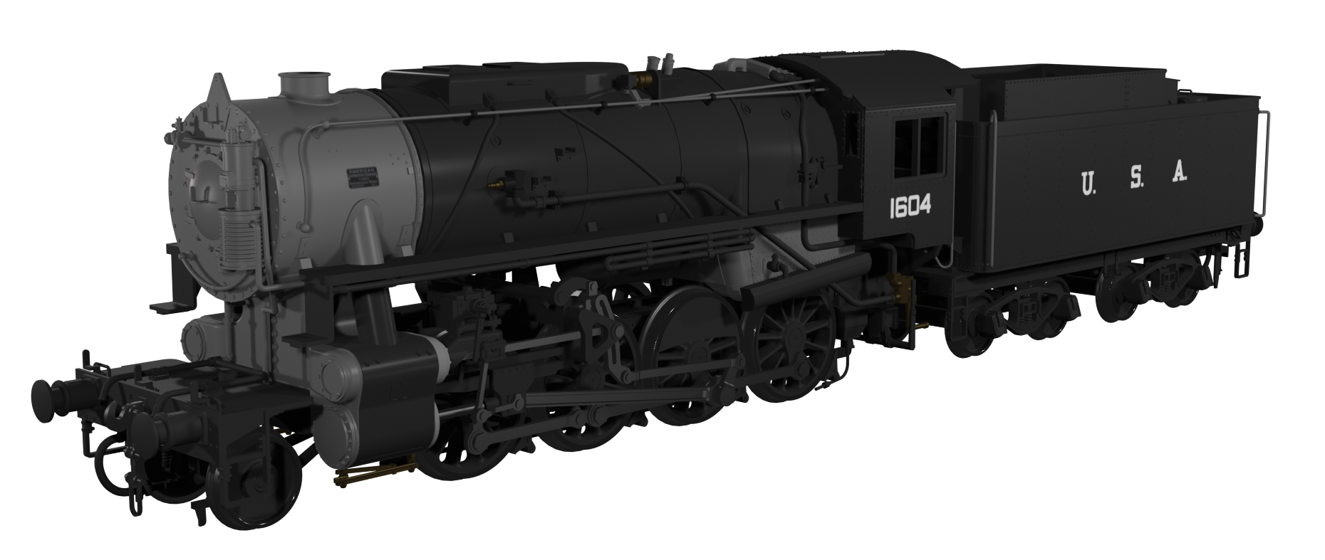 Rapido Trains UK USATC S160 2-8-0 GWR Wartime Black U.S.A on Tender No ...