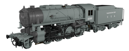 USATC S160 2-8-0 SR Wartime Light Grey with Transportation Corps U.S.A on Tender No.2356 Steam Locomotive