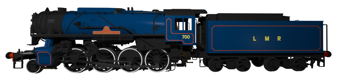 USATC S160 2-8-0 Major General Carl R Gray Jr LMR Blue No.700 Steam Locomotive - DCC Sound