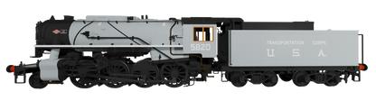 USATC S160 2-8-0 Big Jim Light Grey with Transportation Corps U.S.A on Tender No.5820 (as Preserved) Steam Locomotive - DCC Sound