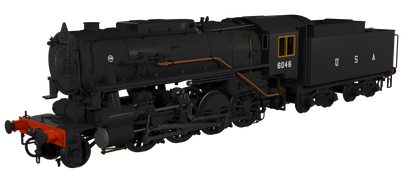 USATC S160 2-8-0 Black U.S.A on Tender No.6046 (as Preserved) Steam Locomotive