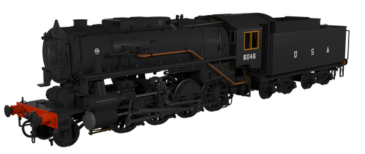 USATC S160 2-8-0 Black U.S.A on Tender No.6046 (as Preserved) Steam Locomotive - DCC Sound