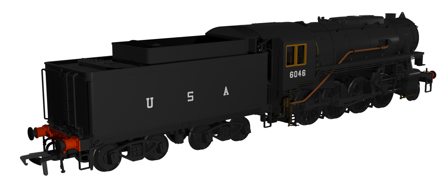 USATC S160 2-8-0 Black U.S.A on Tender No.6046 (as Preserved) Steam Locomotive