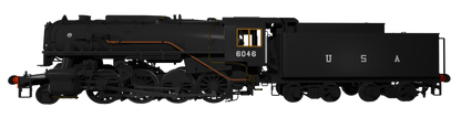 USATC S160 2-8-0 Black U.S.A on Tender No.6046 (as Preserved) Steam Locomotive