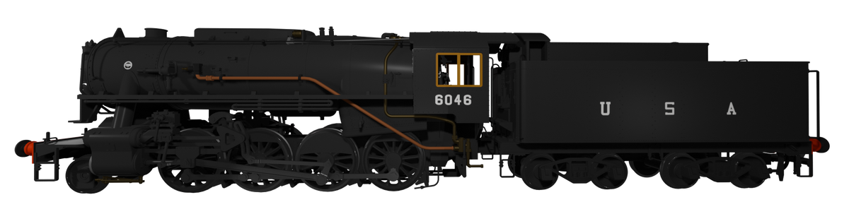 Rapido Trains UK 926007 USATC S160 2-8-0 Black U.S.A on Tender No.6046 ...