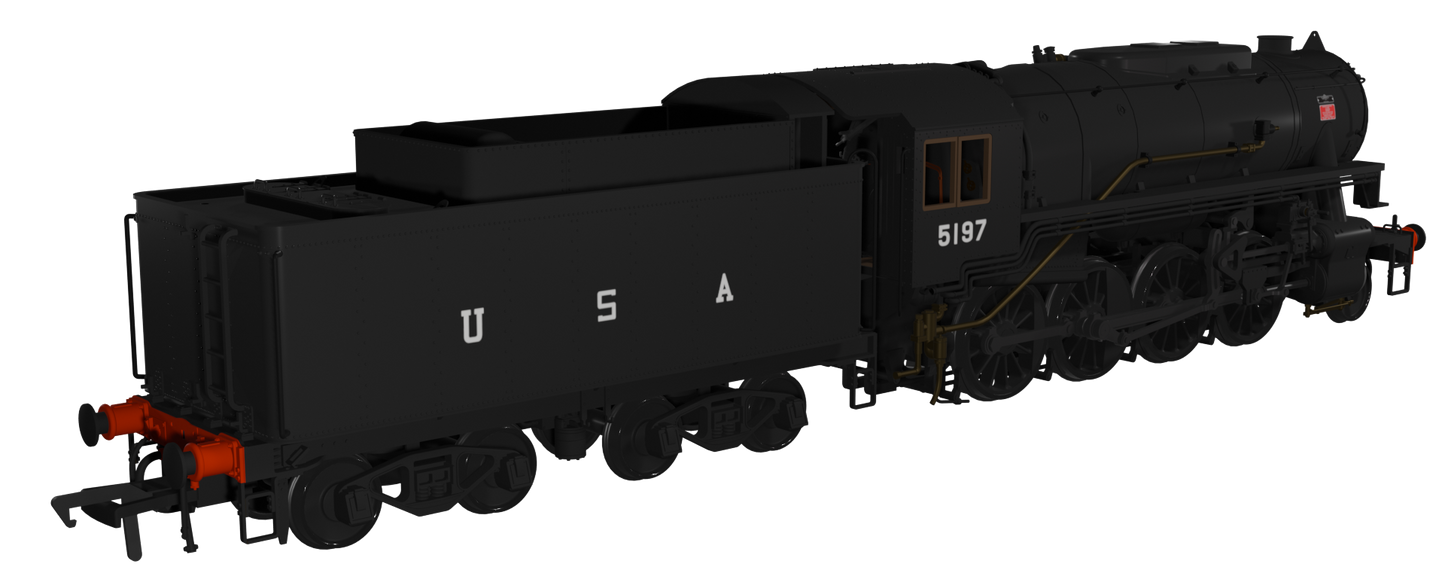 USATC S160 2-8-0 Black with U.S.A on Tender No.5197 (as Preserved) Steam Locomotive