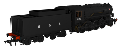 USATC S160 2-8-0 Black with U.S.A on Tender No.5197 (as Preserved) Steam Locomotive