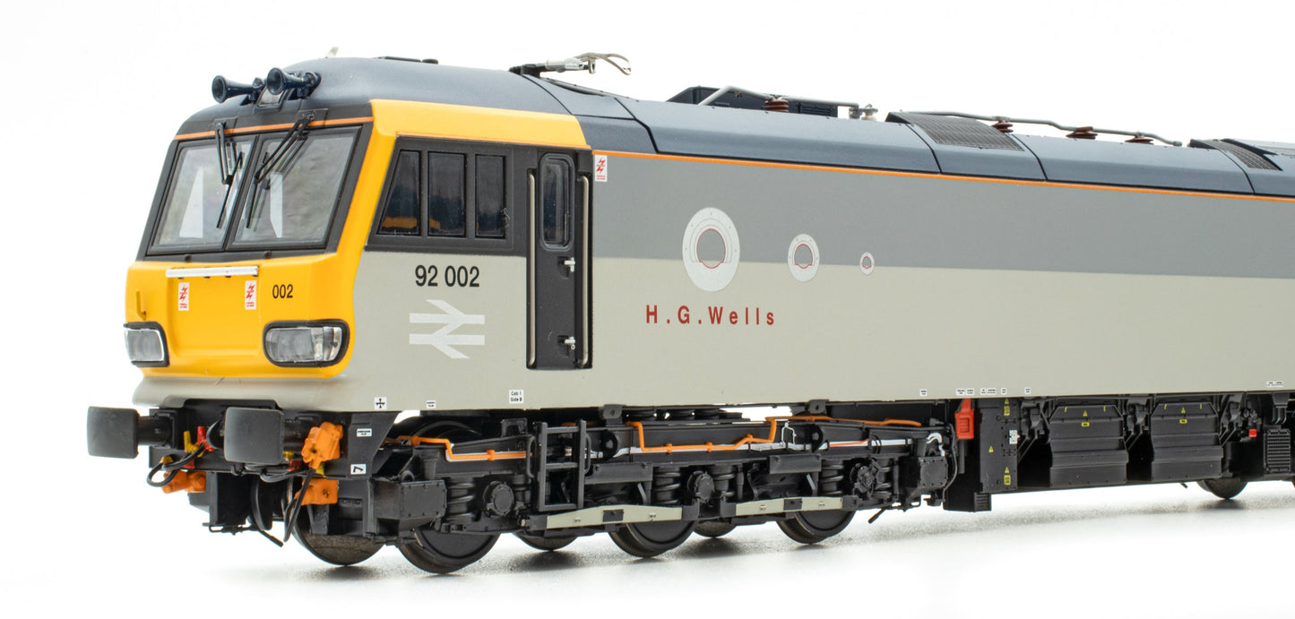 Class 92 Railfreight Grey No.92002 'H. G. Wells' Electric Locomotive - DCC Sound