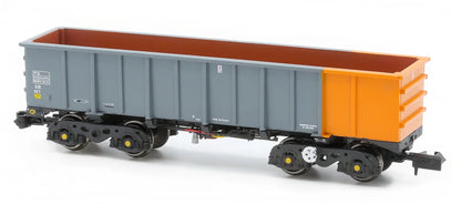 Pack of 5 PTA/JUA Iron Ore Tippler Wagons British Steel Grey/Orange (Inner)
