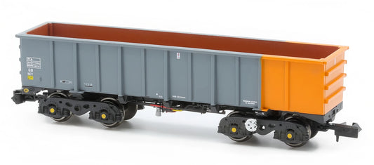 Pack of 5 PTA/JUA Iron Ore Tippler Wagons British Steel Grey/Orange (Inner)