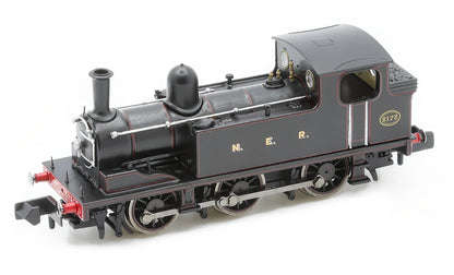 J72 0-6-0 2173 NER Lined Black Steam Tank Locomotive