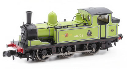 J72 0-6-0 68736 BR Lined Apple Green (Station Pilot) Late Crest Steam Tank Locomotive - DCC Fitted