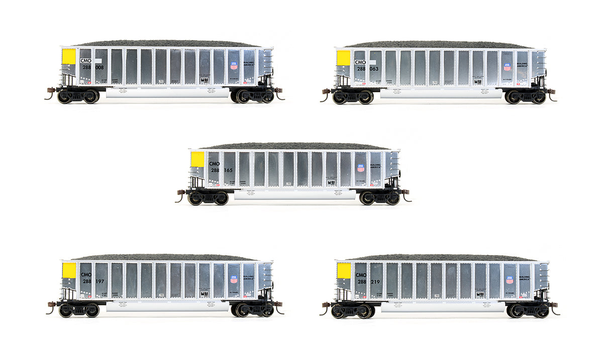 Pre-Owned Set Of 5 Union Pacific BethGon Coalporter With Coal Loads