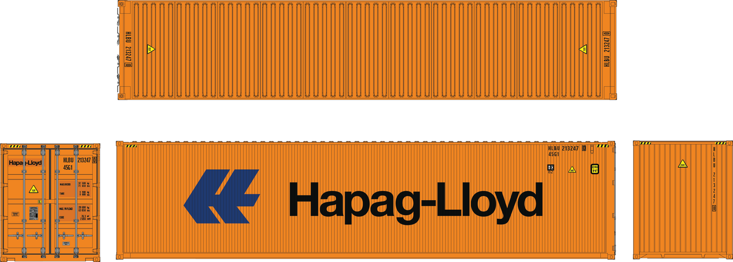 40ft High Cube Container Hapag-Lloyd HLBU 213247 0 45G1