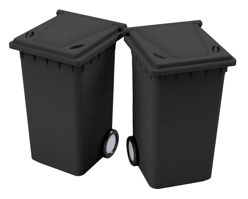 OO Gauge Wheelie Bins (Pack of 10) - Unpainted
