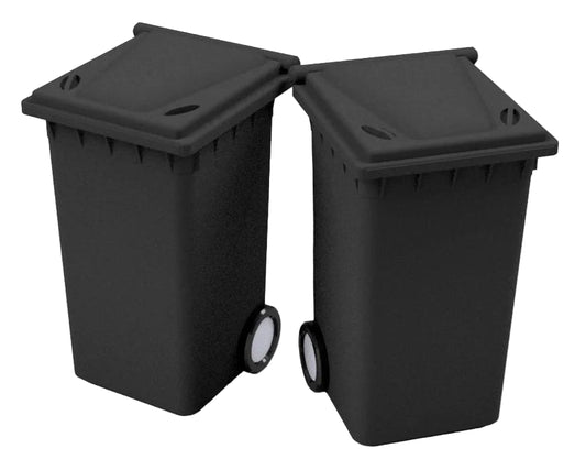 OO Gauge Wheelie Bins (Pack of 10) - Unpainted