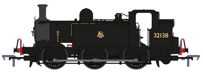 LBSCR Stroudley ‘E1’ 0-6-0T No. 32138 BR Unlined Black (Early Emblem) - Steam Tank Locomotive