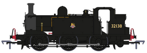 LBSCR Stroudley ‘E1’ 0-6-0T No. 32138 BR Unlined Black (Early Emblem) - Steam Tank Locomotive - DCC Sound